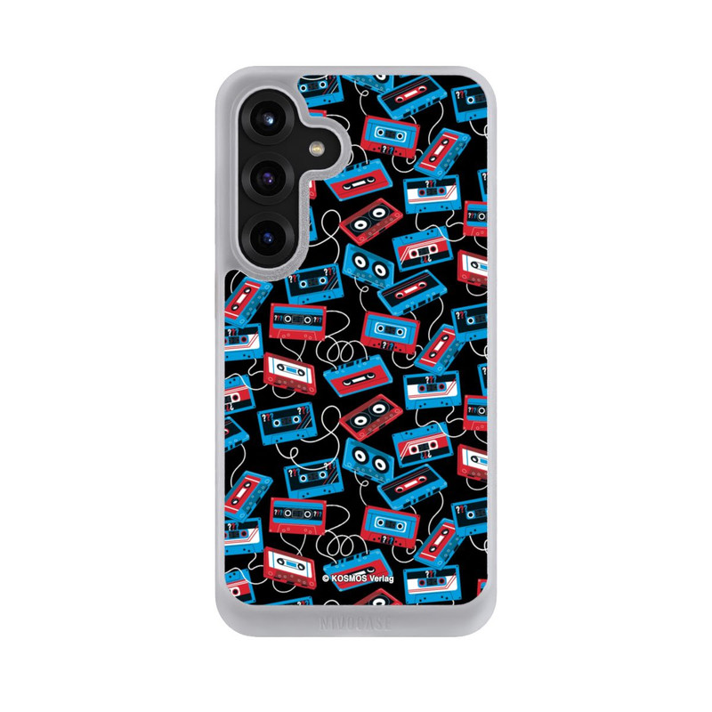 Galaxy S25 + NIVOcore Drei Fragezeichen B-Seite Muster