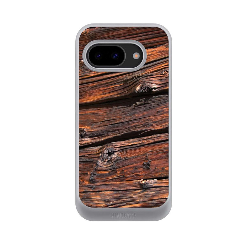 Pixel 9a NIVOcore Verwitterte Holzplanken