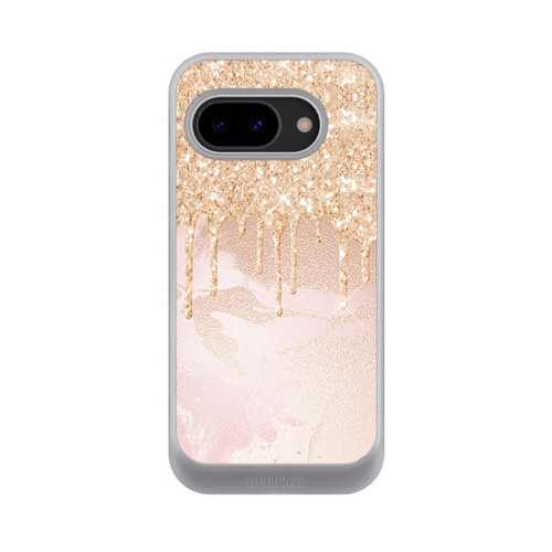 Google Pixel 9a NIVOcore  Roségoldener Glitzer Tropfen Look