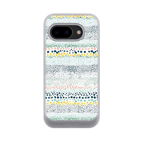 Google Pixel 9a NIVOcore Kleine Punkte, strukturiertes Weiß