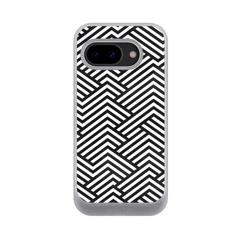 Pixel 9a NIVOcore Schwarz und Weiß ZigZag