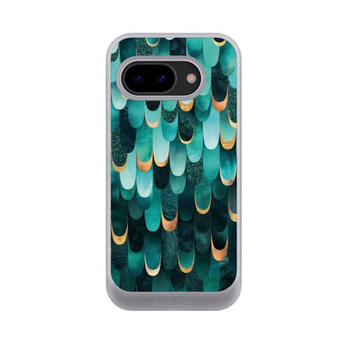 Google Pixel 9a NIVOcore Feathered Turquoise Gold Print