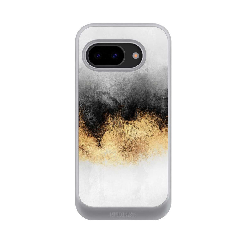 Pixel 9a NIVOcore Grauer Himmelstaub Golddruck