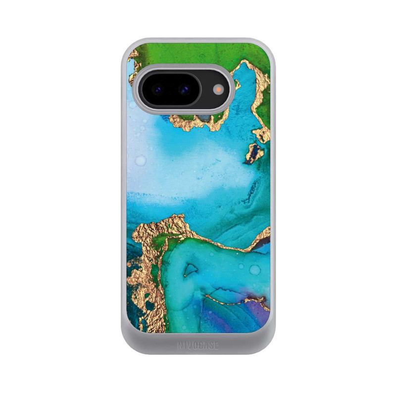 Pixel 9a NIVOcore Colourfull Marble Glitterlook