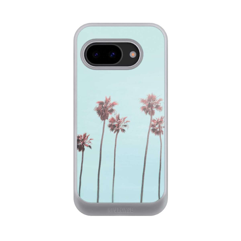 Pixel 9a NIVOcore Paradis des palmiers de plage rose