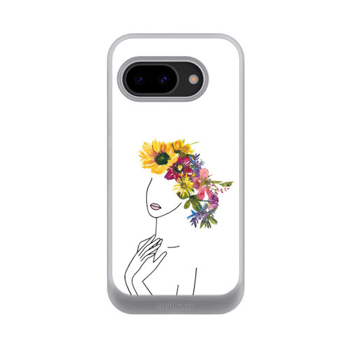 Google Pixel 9a NIVOcore Line Art Frau mit Blumenkrone
