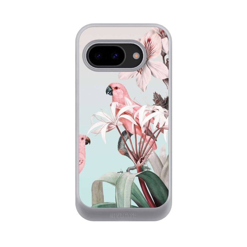 Pixel 9a NIVOcore Pastel Parrots Paradise