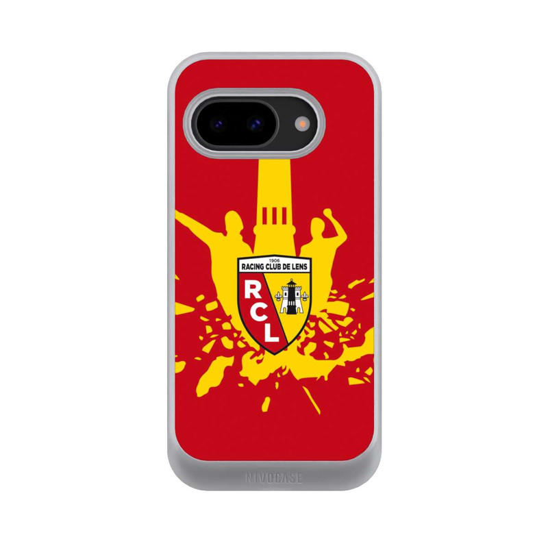 Pixel 9a NIVOcore RC Lens Turm Gelb auf Rot