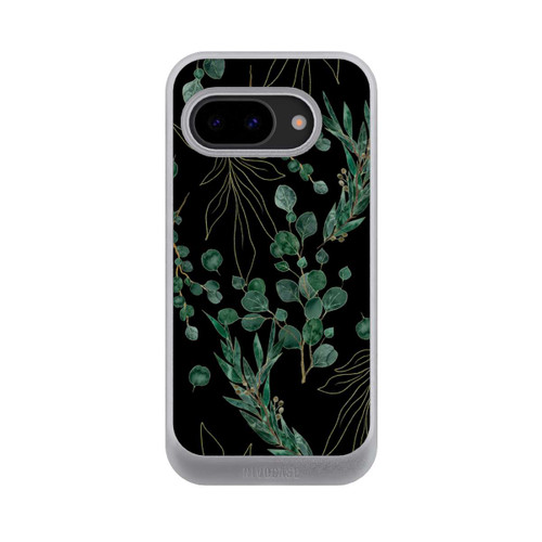 Google Pixel 9a NIVOcore Feuilles d'Eucalyptus Fond Noir