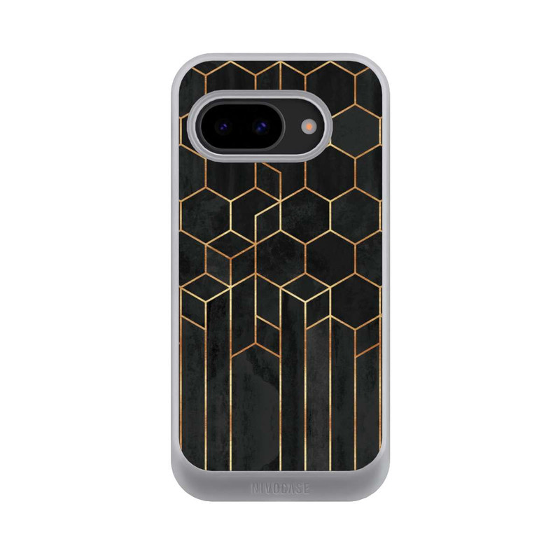 Pixel 9a NIVOcore Schwarze Sechsecke
