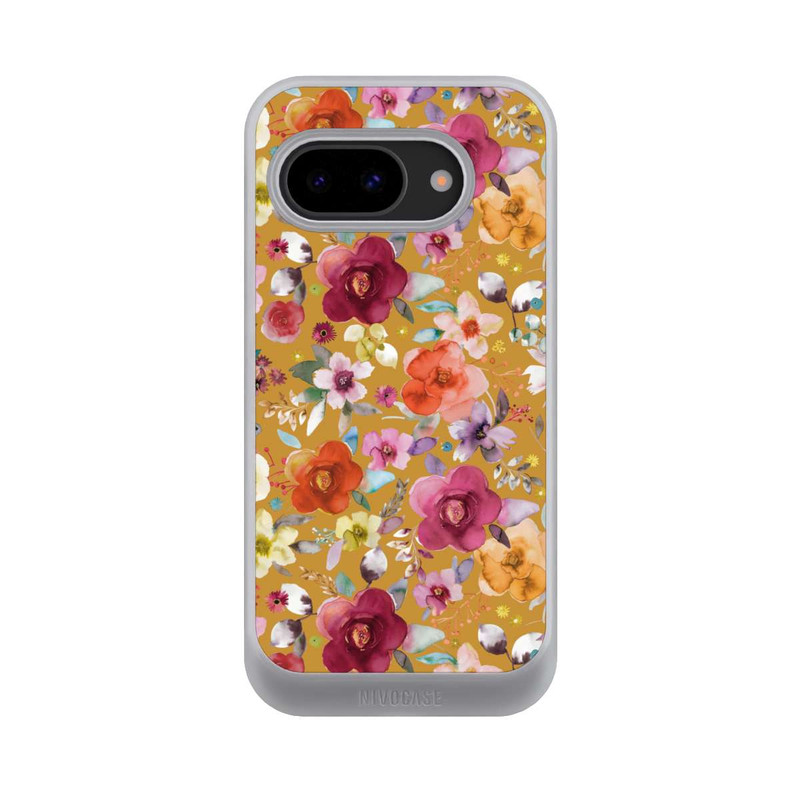 Pixel 9a NIVOcore Spring Floral Bouquets Mustard