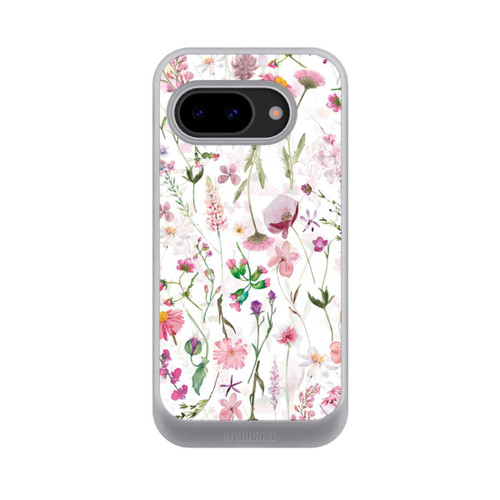 Google Pixel 9a NIVOcore Prairie de fleurs roses