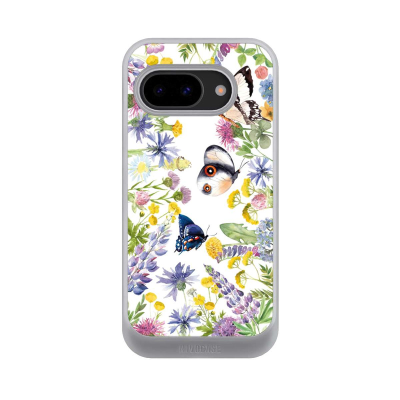 Pixel 9a NIVOcore Colourful Spring Flowers and Butterflies
