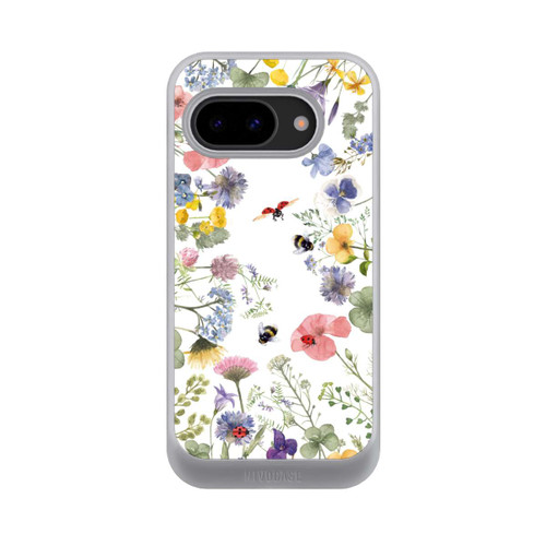 Google Pixel 9a NIVOcore Bunte Frühlingsblumen und Bienen