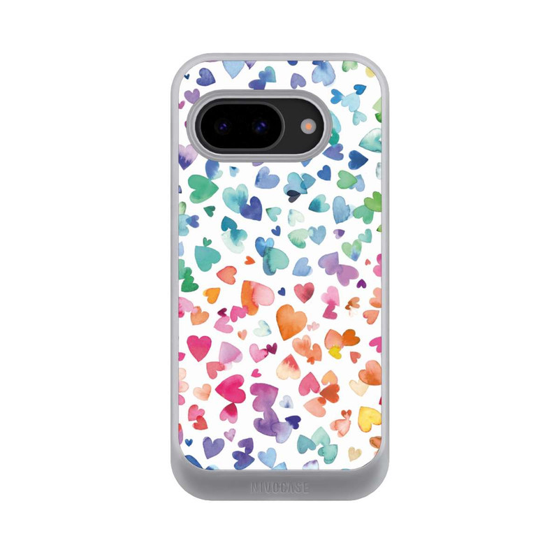 Pixel 9a NIVOcore Watercolor Love Hearts