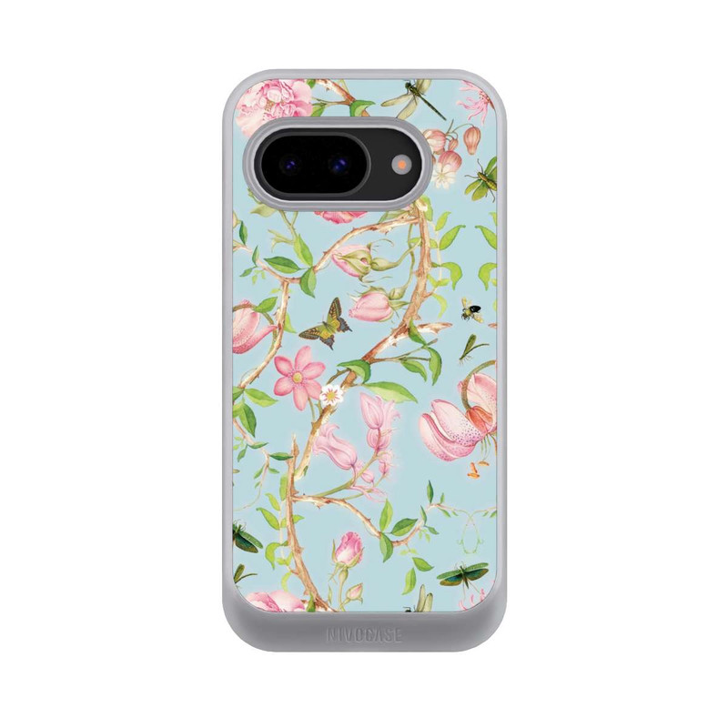 Pixel 9a NIVOcore Vintage Botanic Flowers Blue