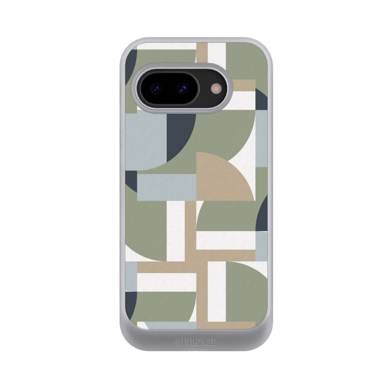 Pixel 9a NIVOcore Futuristische Bauhaus Polygone Beige