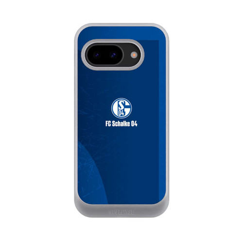 Google Pixel 9a NIVOcore Schalke 04 Blauer Hintergrund Mit Logo