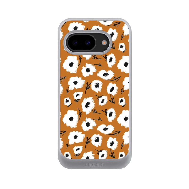 Pixel 9a NIVOcore Pattern Fleurs Ocres