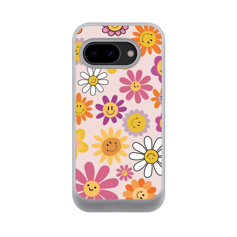 Pixel 9a NIVOcore Smiles Pink Flowers