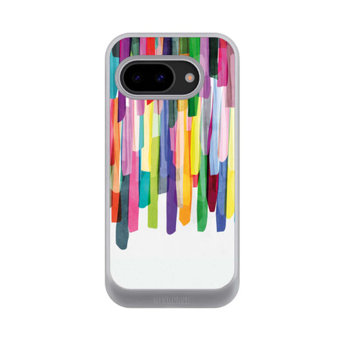 Google Pixel 9a NIVOcore Bunte Streifen Weißer Hintergrund