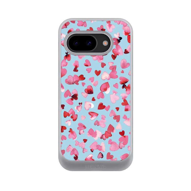 Pixel 9a NIVOcore Valentines Love Hearts Pink Blue