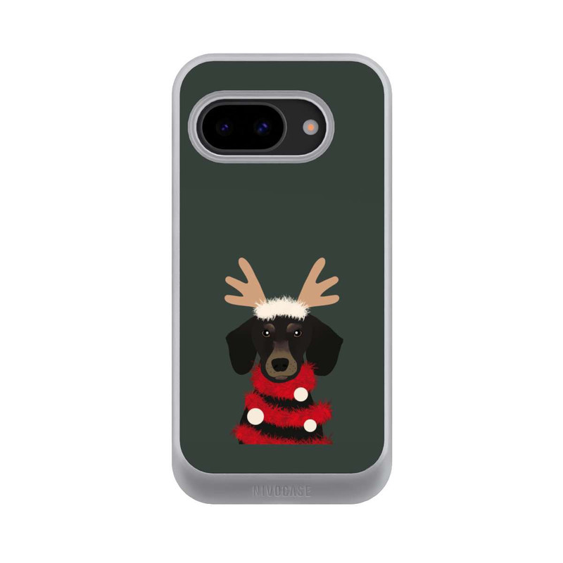 Pixel 9a NIVOcore teckel de Noël