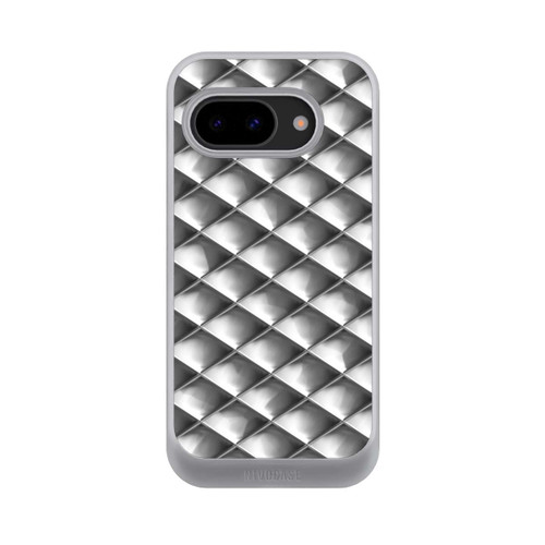 Google Pixel 9a NIVOcore Carrés argentés Glamour