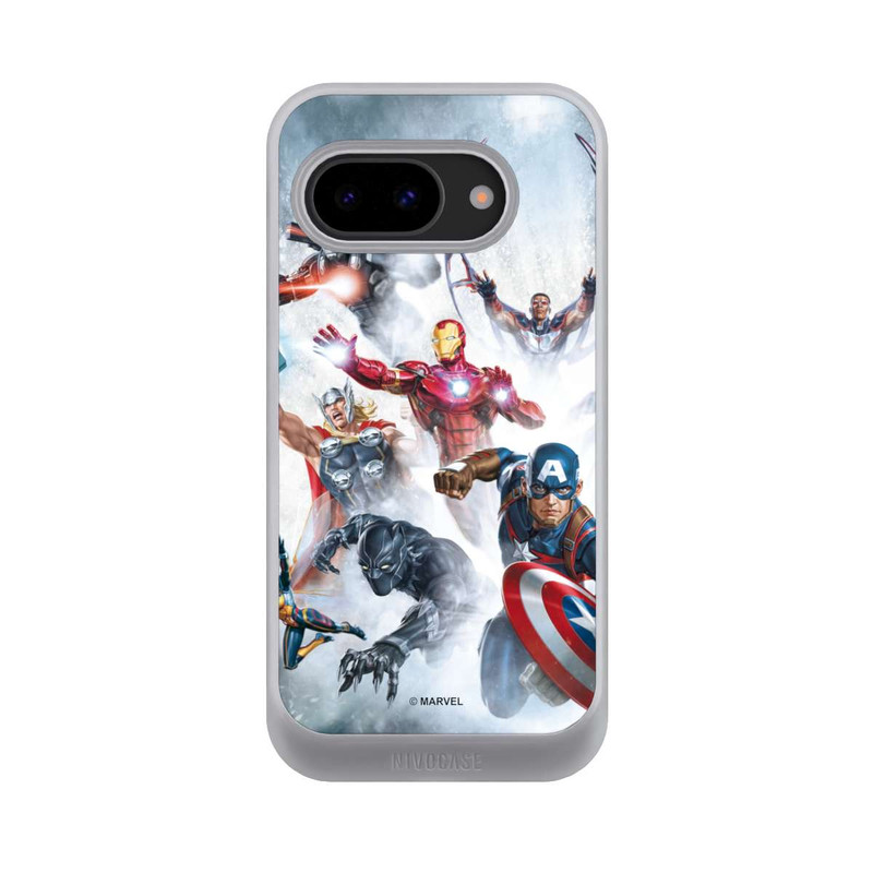 Pixel 9a NIVOcore Les Avengers vous sautent dessus