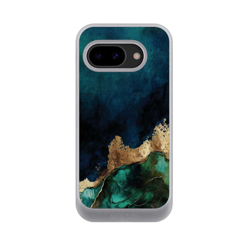Google Pixel 9a NIVOcore Bleu pétrole avec or