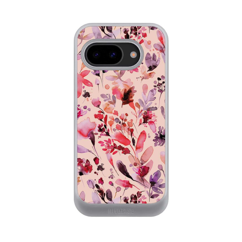Pixel 9a NIVOcore Künstlerische Blumen Viva Magenta
