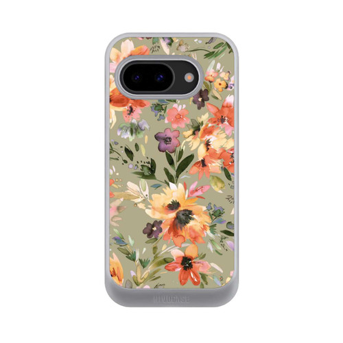 Google Pixel 9a NIVOcore Malerische tropische Blumen Salbeigrün