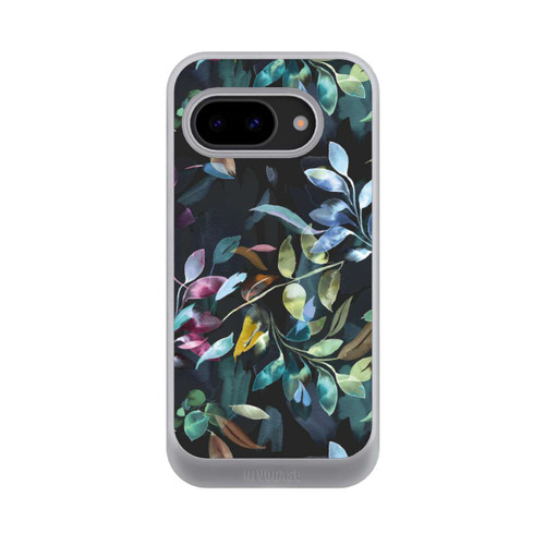 Google Pixel 9a NIVOcore Mystische Aquarellblätter schwarz
