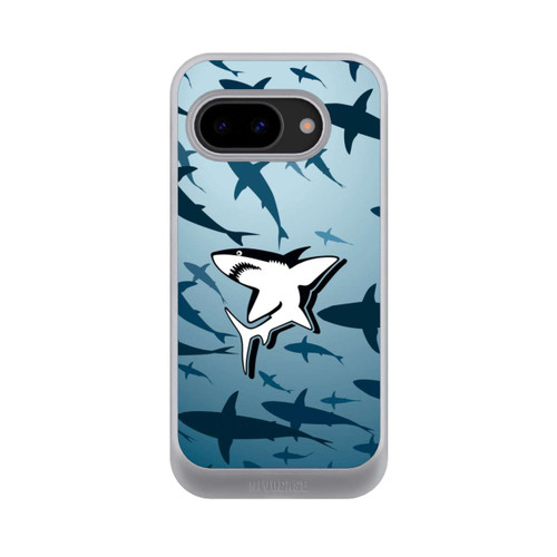 Google Pixel 9a NIVOcore Haie Muster Blau