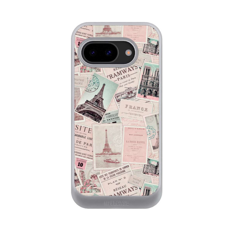 Pixel 9a NIVOcore Vintage Paris Postcards Pattern