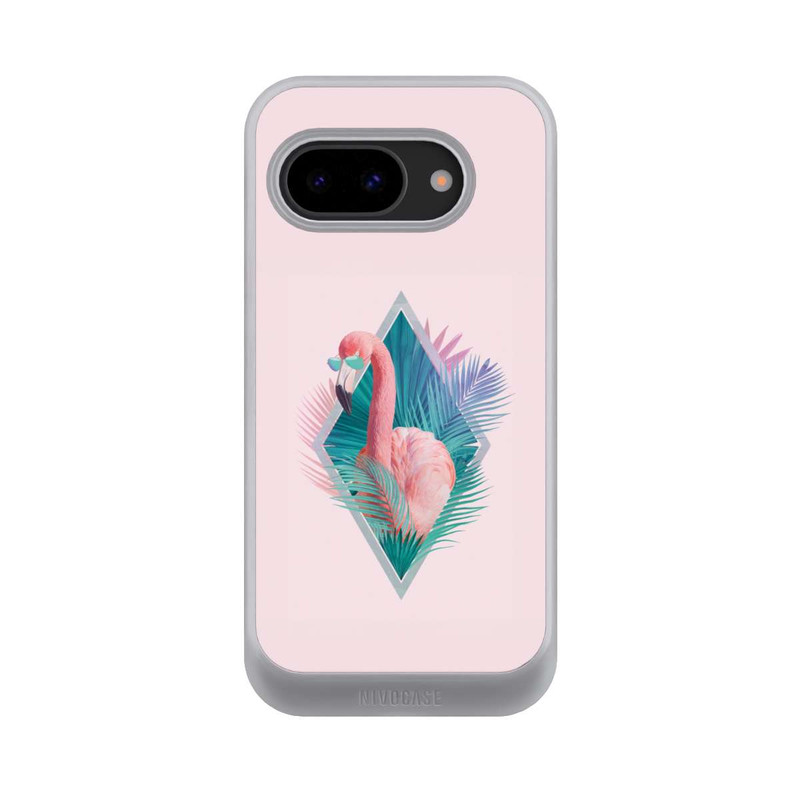 Pixel 9a NIVOcore Tropische Pflanzen Flamingo