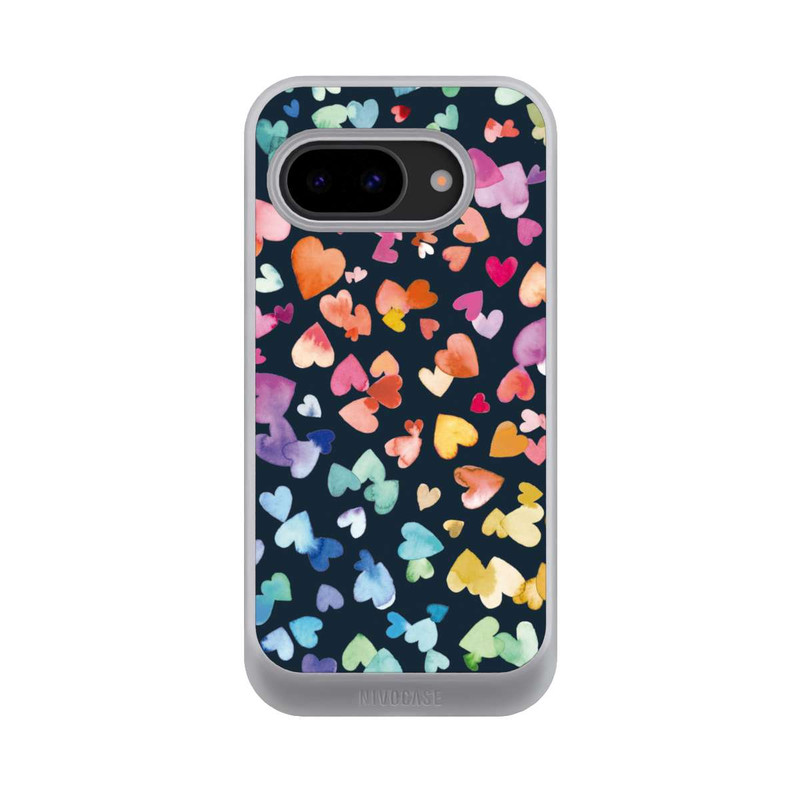 Pixel 9a NIVOcore Valentines Hearts Black