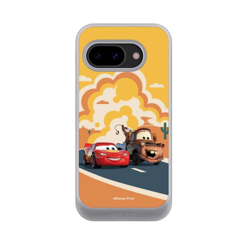 Pixel 9a NIVOcore Disney Cars Lightning McQueen Und Hook on the Road