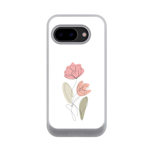 Google Pixel 9a NIVOcore Flower Line Art Red
