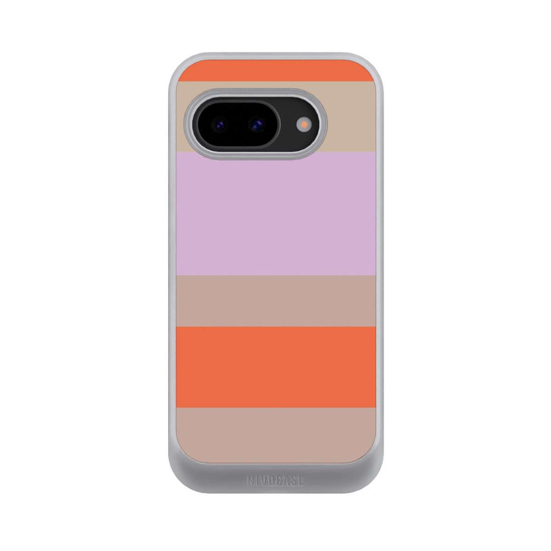 Pixel 9a NIVOcore Moca Lila Orange Stripes