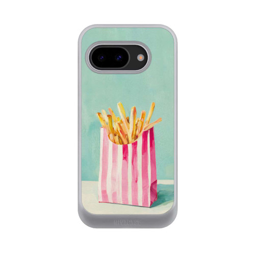 Google Pixel 9a NIVOcore Retro Pommes Blau Watercolor