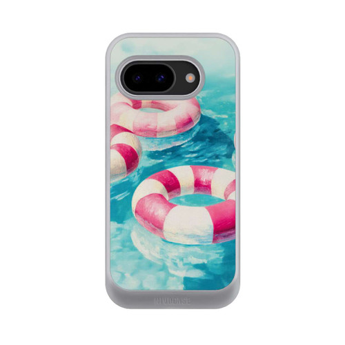 Google Pixel 9a NIVOcore Striped Swim Rings in The Pool