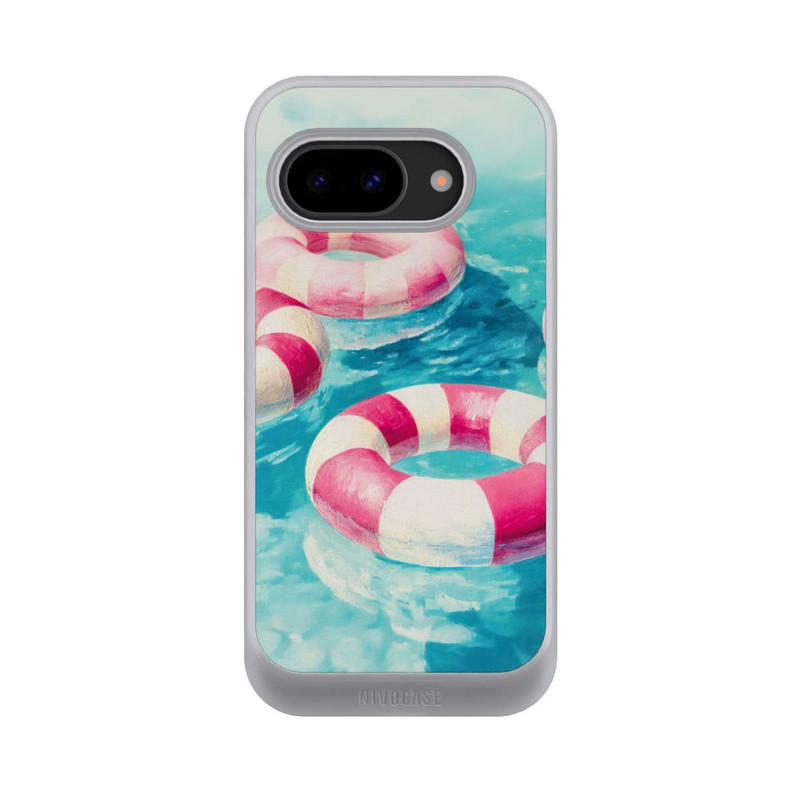 Pixel 9a NIVOcore Striped Swim Rings in The Pool
