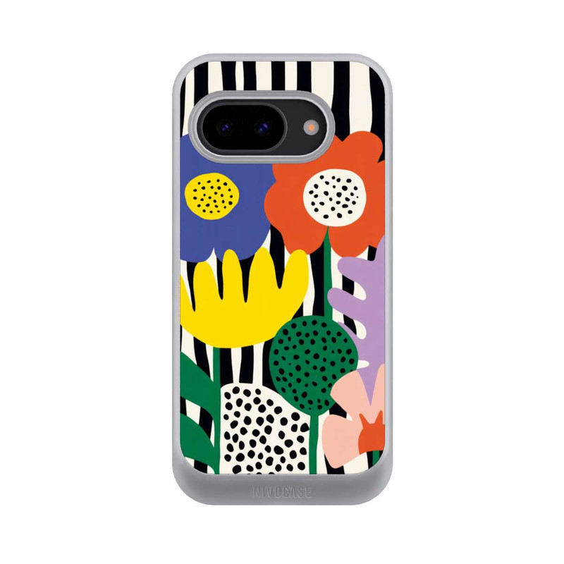 Pixel 9a NIVOcore Flowers Striped Background