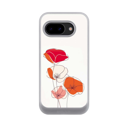 Google Pixel 9a NIVOcore Poppies Line Art