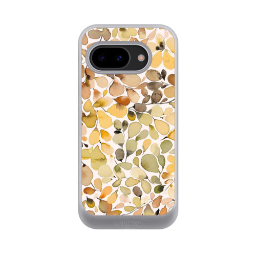 Google Pixel 9a NIVOcore Eukalyptus Aquarellblätter Braun Herbst