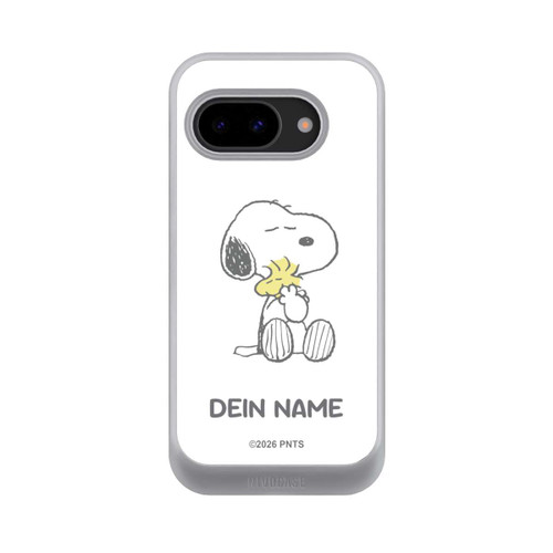 Google Pixel 9a NIVOcore Snoopy And Woodstock Cuddling Personalisierbar