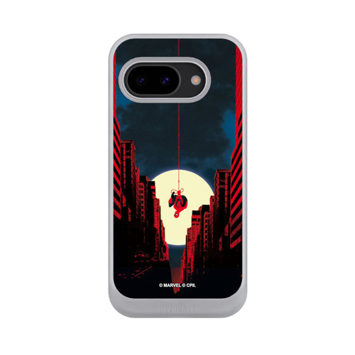 Google Pixel 9a NIVOcore Spider-Man Marvel between Skyscrapers