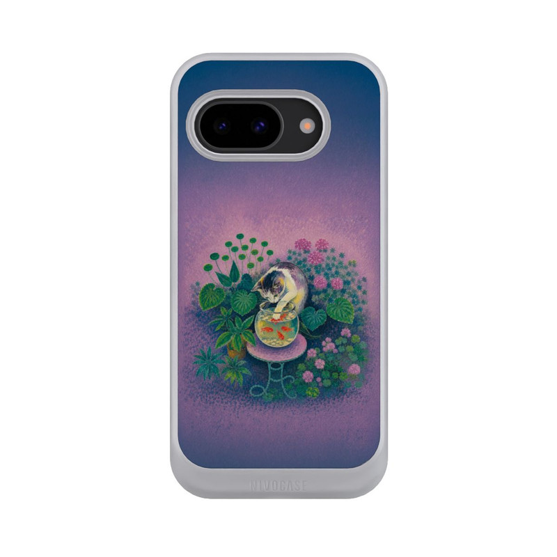 Pixel 9a NIVOcore Poisson rouge de Matisse avec chat pêcheur avec l'IA