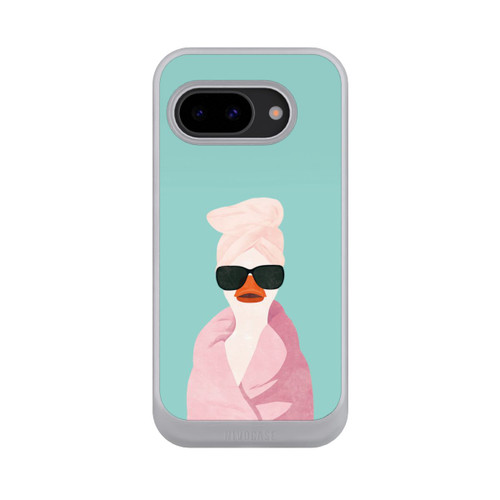 Google Pixel 9a NIVOcore Turquoise Duck Wearing a Turban with AI